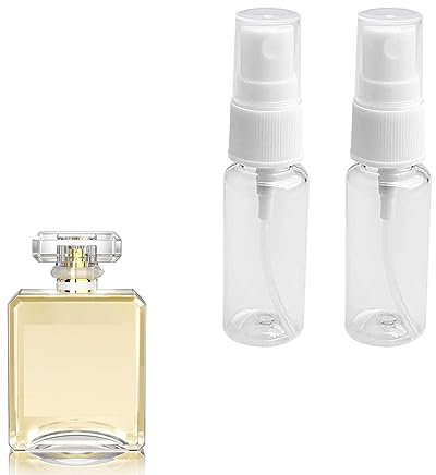 SIYUPU Spray Bottle Set, 20ML Small Travel Spray Bottle Transparent Fine Mist Mini Sprayer Bottles Plastic Empty Refillable Atomiser with Caps, Holiday Travel Bottle,White