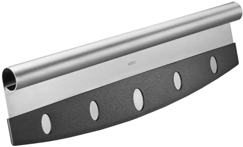 GEFU DARIOSO, coltello per pizza con lama da 35 cm, manico ergonomico, tappo di protezione, lavabile in lavastoviglie, per torte di fiamma, torte di latta, erbe aromatiche, verdure
