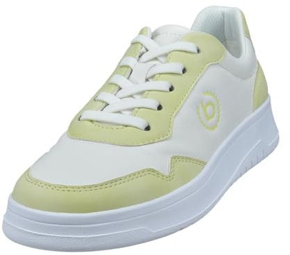 bugatti Damen Sandaletten, Frauen Sandalen,Sommersandalen,bequem,flach,Sommerschuhe,Freizeitschuhe,offene Schuhe,Light Green/White (7220),39 EU/EU UK