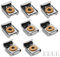 WUSJCOF 8 pièces Support de Miroir pour Miroirs Lourds, Fixation Murale, Clips de Miroir, Fixation de Miroirs, Vis et Chevilles