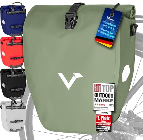 Valkental Gepäckträgertasche, Wasserdicht & Abschließbar