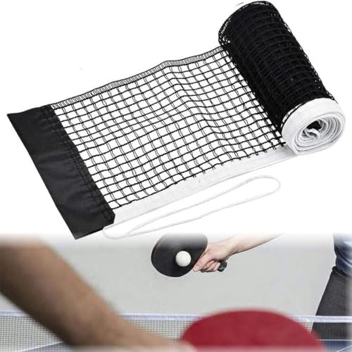 DWFEYOI Tragbares Tischtennisnetz,Tischtennisnetz Kettler, 180 * 15 cm Tischtennis Netze Ersatznetz Trainingszubehör Zum Den Innen- Und Außenbereich,Ersatz-Netz Für