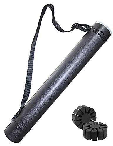Tubo per tiro con l'arco con 2 supporti in schiuma, soluzione portatile per il trasporto delle frecce
