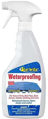 Star Brite Spray Impermeabilizante, Impermeabilizante + Repelente de Manchas + Protección UV para Cubiertas de Botes, Toldos Bimini, Tiendas de Campaña, Chaquetas, Mochilas, Botas, Toldos & más
