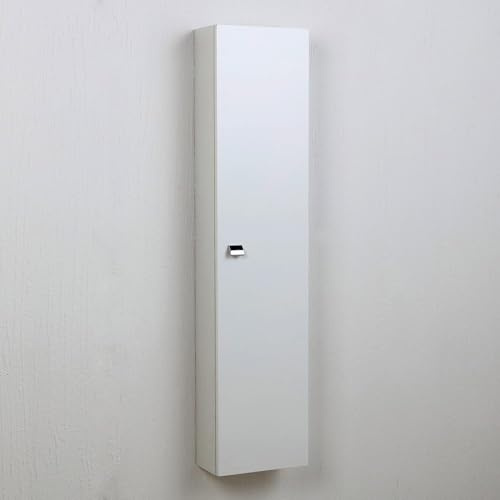 Kiamami Valentina - Colonna Per Bagno Salvaspazio In Bianco Lucido Con Anta | Simply