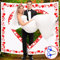 Belle Vous Herz zum Ausschneiden Hochzeit’s Deko - L2 x B1,8m - Großes Rotes Hochzeitsherz zum Ausschneiden Hochzeitsgeschenke für Brautpaar mit 2 Paar Scheren - Deko Hochzeit Spiel & Foto-Hintergrund