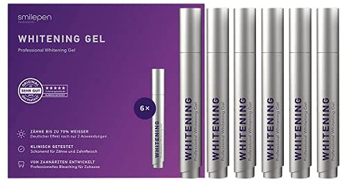 Gel blanqueador dental profesional – 6 x 5 ml