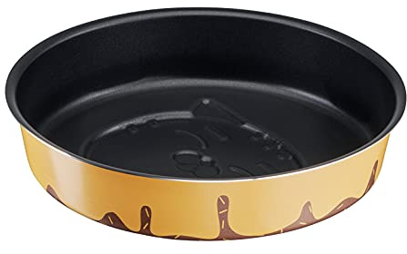 Chefclub by Tefal Moule à manqué embossé chat 24cm jaune, Moule cuisson aluminium, Revêtement antiadhésif, Démoulage facile, Performance durable, Compatible lave-vaisselle, Fabriqué en France J5669602