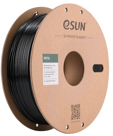 eSun PETG Schwarz (solidblack), 1,75mm / 1KG