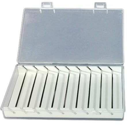 xbiez Versatile Beads Display Tray Box Sturdy and Clear Acrylic Storage Holder for Jewelry Enthusiasts Crafters and Designers, 18x11.2x2.7CM