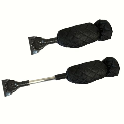 Rascador Nieve Coche Guantes, Rascador de Hielo Guantes, Rascador Hielo Coche Guantes, Parabrisas Rascador de Hielo, Raspador de Hielo Negro, Rascador de Hielo Coche Guantes