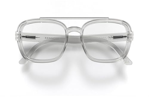 LONDON MOLE® Kennedy Lunettes de lecture | Liseurs de style pilote en forme carrée et sympa | Unisex féminin masculin | Charnières à ressort
