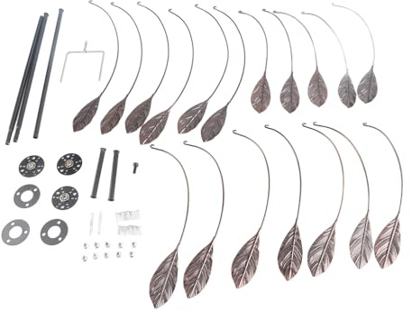 Escultura de Viento cinética de Viento de Metal Escultura de Viento cinética Pesada a Prueba de Agua a Prueba de Agua 360 Grados rotación Decorativa jardín al Aire Libre Patio