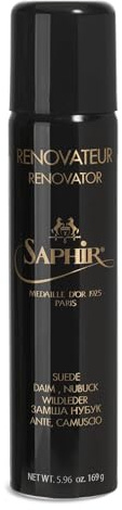 SAPHIR Medaille d'Or Suede Renovator - Protects and Recolors Suede Shoes, Boots, Handbags, Shoe - Dark Brown