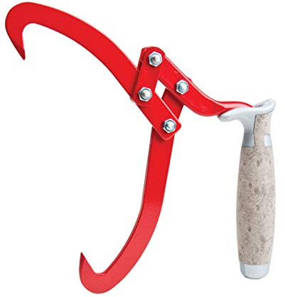 Oregon 536321 18 cm Tongs for Lifting Logs with Non-Slip Leather Handle