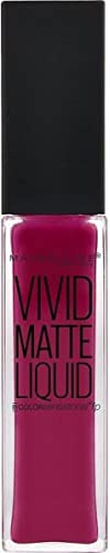 Maybelline New York - Color Sensational, Pintalabios Mate Vivid Matte Liquid, Tono 40 Berry