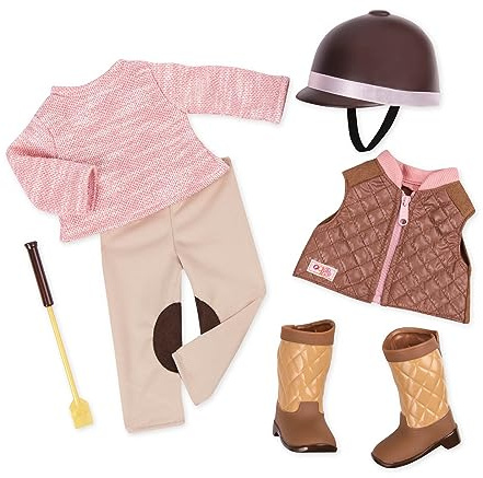 Our Generation – 18-Inch Doll Riding Outfit, Complete Horseback Riding Costume, Includes Outfit & Accessories – Pretend Play for 3+ Years