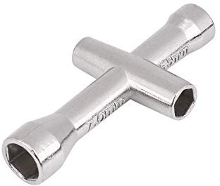 clé à croix en métal 4/5 / 5.5 / 7mm Outil de pneus roues pour modèle de RC voiture Crawler
