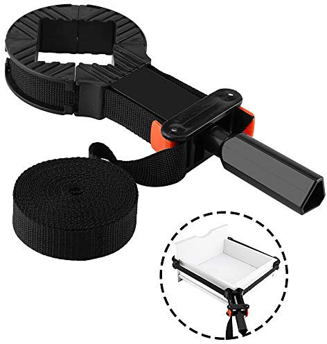 Winkelspanner Rechtwinklig Klemme Aluminiumlegierung Eckklemm 90 Grad, eckschraubzwingen,Rahmenspanner Bandspanner mit 4 Backen,Winkelzwinge Gehrungszwinge Eckzwinge für Bilderrahmen, Schublade