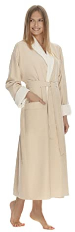 Women's Microfiber Robe by BOCA - Luxury Hotel Bathrobe, Long Spa Robes for Women - Generous Sizing