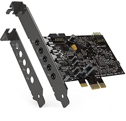 Sound Blaster Audigy FX V2 hasta 24bit/192kHz Reproducción de Alta resolución 120dB DNR DAC PCI-E Tarjeta de Sonido SB-AFXV2