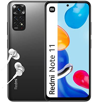 Xiaomi Redmi Note 11 - Smartphone 128GB, 4GB RAM, Dual Sim, Graphite Grey