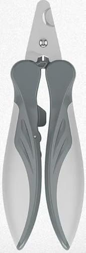 EWANTO 10x Krallenschere für Hunde und Katze aus Edelstahl Krallenzange Krallenpflege Schneider für Haustiere Nagelknipser Grau