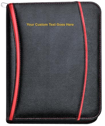 Arpan A4 Personalised Soft Touch Padded Conference Folder Portfolio with Calculator, Pad, for Office, Business, Corporate