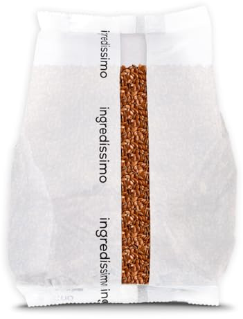 Ingredíssimo - Semillas de Lino Marrón Enteras 1kg | Máxima Fuente de Omega 3 y Fibra | Producto Vegano, Sin Gluten, Keto