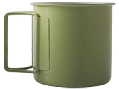 Uqezagpa Campingbecher aus Edelstahl, 330 ml, für Kaffee, Wein, Outdoor, Wasser, stapelbar, leicht, Camping-Geschirr