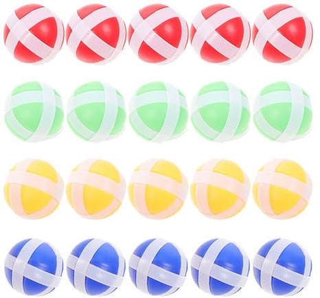 WEKAMOS 20 Pièces Boules Collantes pour Tableau en Nylon Léger, Jouet Sûr et Solide pour Garçon et Filles, Développement Motricité Fine, pour Jeux Extérieurs et Présents d'anniversaire