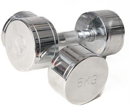 Oliver Chrom Hantel 2 x 8,0 kg