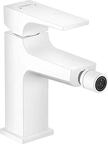 hansgrohe Metropol - Mezclador de bidé con desagüe Push Open, color blanco mate