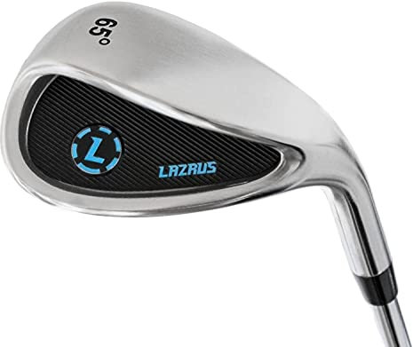 LAZRUS Premium Sand Wedge Anti Duff Thick Sole Loft Wedge Golf Club for Men & Women - Escape Bunkers and Save Strokes Around The Green - Lob Golf Wedges for Men (65 Grad, Left)