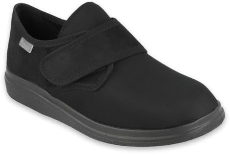 dr Orto Damen Herren Orthopädische Schuhe Verstellbare Breite Klettschuhe Schwarz 36-48 EU (Schwarz, Numeric_41)