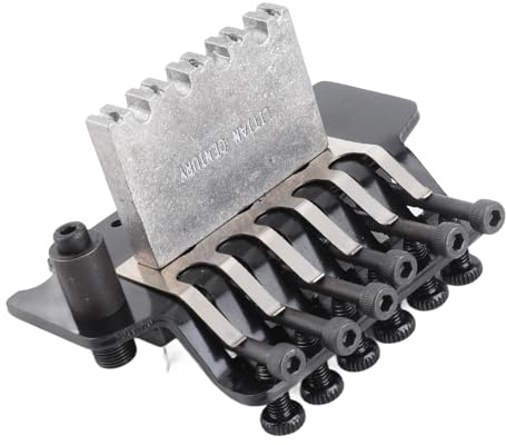 E-Gitarren-Tremolo-Brücke, System Double Rocking Spring Stabilizer Device für E-Gitarre Vom Typ Floyd Rose (Schwarz)