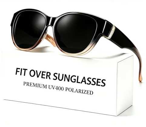 SIPHEW Fit Over Sonnenbrille polarisiert für Damen und Herren, übergroße Sonnenbrillen mit UV400 Schutz