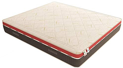 Baldiflex Emporio Materasso Piazza e Mezza Molle Insacchettate e Memory, Energy 800 Molle + 5 cm Memory, 7 Zone Differenziate, Altezza 26 cm 120x190 cm