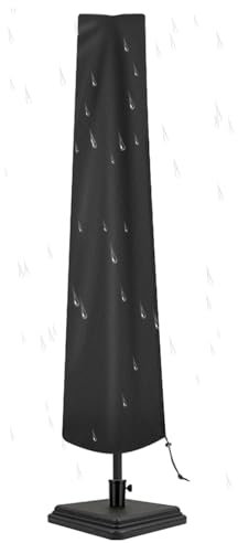 Housse de protection pour parasol d'extérieur, housse de protection imperméable avec fermeture éclair, housse de remplacement pour parasol, protection de parasol d'extérieur, housse de parasol