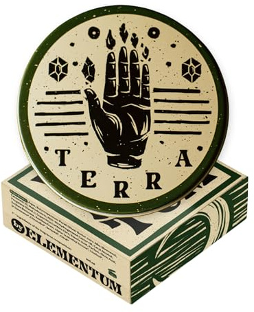 By Elementum Haarpaste Terra für Männer Starker Halt Mattes Finish Pflege mit Sheabutter und Avocadoöl, Holzig waldiger Duft 100ml