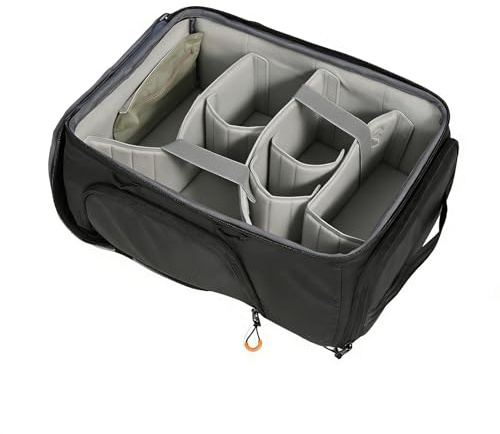 TARION Funda para cámara con bolsillo interior para mochila: morral profesional fotográfico interior acolchado SLR con manta extraíble para objetivos DSLR Reflex ShellCore (M)