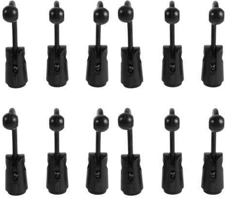 MOKKHNB 12 St Mikrofonskruv för Boomarm Plastkulled med - Adapter Ergonomisk och Slitstark Mikrofonskruv för Studioutrustning och Poddsändning