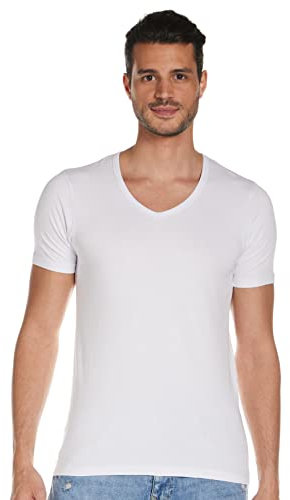 JACK & JONES Male T-Shirt Basic V-Neck Opt White, XXL