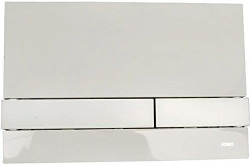 Placa de accionamiento Exclusiv 2.0, color blanco brillante cromado, tecnología de 2 cantidades