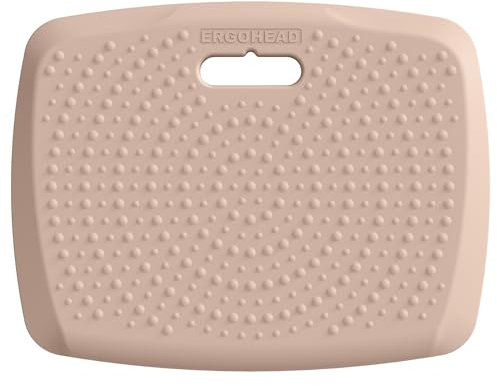 Ergohead Tragbare Anti-Ermüdungs-Stehmatte mit Massagepunkten, Bequeme Fußunterlage für Schreibtisch, mit Griff, gepolsterte Küchenmatte für Büro und Zuhause, 1,9 cm (3/4 Zoll), Roségold, 43,2 x 55,9