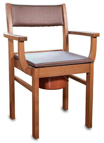 Chaise percée en bois Nordencare - 42 cm