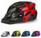 Fahrradhelm Kinder, Verstellbarer Kinderhelm für Jungen und Mädchen im Alter von 5–15 Jahren, Multisport-Kinderhelm (50–59cm), Sicherheitshelm für Fahrrad, Roller, Skating (Red, M：54-59cm)