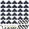 CESFONJER Ensemble d'accessoires pneumatiques 42 pièces, kit de connecteurs enfichables comprenant des raccords rapides en T, des bouchons d'étranglement, adapté aux outils pneumatiques de 8 mm