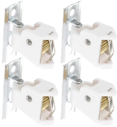 Ciieeo Set 4 Serrature per Tende in bambù Chiusura Plastica per Tende da Finestra Fermacorda Robusto Compatto Accessori Pratici in Casa