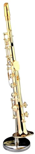 Sassofono in miniatura - Attrezzatura musicale in miniatura in bronzo, da collezione con per premi per la decorazione domestica Natale e compleanno per adulti e bambini